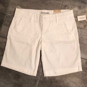 White Twill Bermuda Shorts